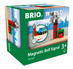 BRIO World 33754 - Magnetisches Glockensignal – Eisenbahnzubehör Holzeisenbahn – Kleinkinderspielzeug empfohlen für Kinder ab 3 Jahren Angebot bei HelloDeals