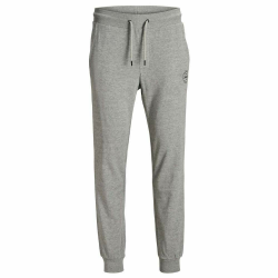 JACK & JONES Male Jogginghose Regular Fit Jogginghose L Light Grey Melange Angebot bei HelloDeals