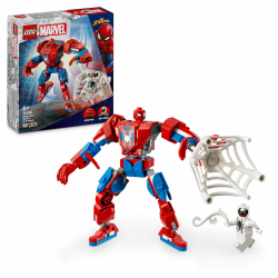 LEGO Marvel Spider-Man Mech vs. Anti-Venom - Superhelden Spielzeug mit 2 Minifiguren - Actionfigur mit beweglichen Armen, Beinen und Fingern - Geschenk für Jungen und Mädchen ab 6 Jahren 76308 Angebot bei HelloDeals
