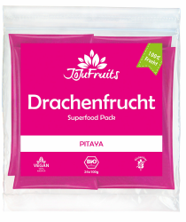 JoJu Fruits - Bio Drachenfrucht Püree - 24 Smoothie Packs - Superfood aus Pitaya Angebot bei HelloDeals
