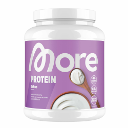 MORE Protein, Sahne, 600 g, Mix aus Whey Konzentrat und Casein ideal zum Muskelaufbau und -erhalt, mit Laktase, perfekt zum kochen & backen - made in Germany (Verpackung kann variieren) Angebot bei HelloDeals