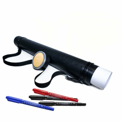 Posterrolle A0 Zeichenrolle Transport Bilderrolle Zeichenrollenköcher Ø 8,8 cm Höhe 62-102 cm Köcher 4 Permanentmarker gratis 6 Farbe Schwarz Angebot bei HelloDeals