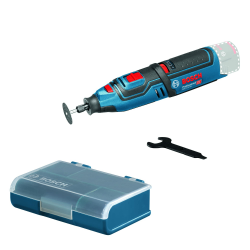 Bosch Professional 12V System Akku Rotationswerkzeug GRO 12V-35 (inkl. Schlüssel, Spannzange, Trennscheibe, Zubehör Box, L-BOXX-Einlage, ohne Akku/ Ladegerät) Angebot bei HelloDeals