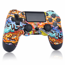 AUFGLO Wireless Controller für PS4,kompatibel mit Slim/Pro Konsole (Graffiti) Angebot bei HelloDeals