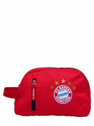 FC Bayern München Kulturbeutel | Waschbeutel | Kulturtasche Rot | Fußball Angebot bei HelloDeals