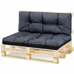 Amazinggirl Palettenkissen Outdoor Waschbar 80 x 120 cm - Pallettensitzkissen Europaletten Sitzkissen Polster Graphit Angebot bei HelloDeals