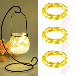 FFZZKJ Mini Lichterkette mit Batterie 3 Stück 2M 20 LED Lichterkette außen Batteriebetriebe Wasserdichte Lichterkette Innen für Zimmer, Home Deko, Geschenk Deko, Hochzeit Weihnachten Party, Warmweiß Angebot bei HelloDeals