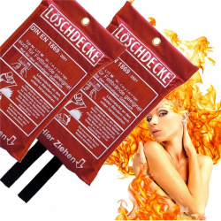 2 x Brandengel® Premium Löschdecke DIN EN 1869:2001 Brandschutzdecke 1 x 1 m auch für Fettbrände Fettbrand Küche Feuerlöschdecke Auto 100 x 100 cm 2 Stück Angebot bei HelloDeals