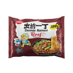 Nissin Demae Ramen – Rind, Einzelpack, Instant-Nudeln japanischer Art, mit Rindfleisch-Geschmack & asiatischen Gewürzen, asiatisches Essen, 100 g (1er Pack) Angebot bei HelloDeals