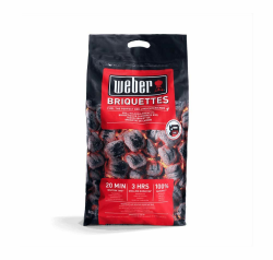 Weber Grill-Briketts (8kg Sack), für lange und konstante Glut, ideal für längeres Grillen des Grillguts, 100% natürliches Holz, EU-Produkt, nachhaltig gewonnen, FSC zertifiziert (17591) Angebot bei HelloDeals
