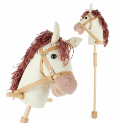Bieco Steckenpferd Ginger | Hobby Horse | Rollen | Holz Stab | Stock Pferde Schöne für Kinder Stockpferd Kleinkind Zubehör Bibi und Tina Angebot bei HelloDeals