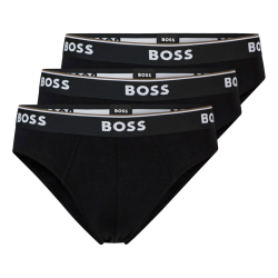 BOSS Herren Power Slips Briefs Unterhosen Cotton Stretch 3er Pack L New - Black001 Angebot bei HelloDeals