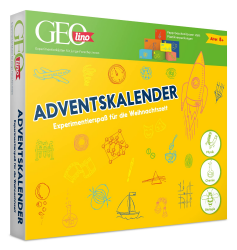 FRANZIS 67070 - GEOlino Adventskalender Naturwissenschaften (Physik, Chemie & Biologie), Experimentierspaß für die Weihnachtszeit, für Kinder ab 8 Jahren Angebot bei HelloDeals