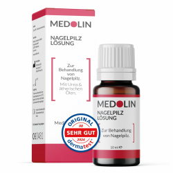 Medolin® Nagelpilz Lösung - Effektiver Nagellack mit belegter Wirkweise - Lack Behandlung für gepflegte Nägel - Geeignetes Mittel für Fuß & Hand | Nagelhärter, 10 ml Angebot bei HelloDeals