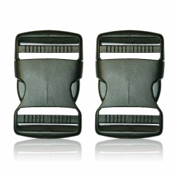BOB-KRAFT - Steckschnalle 20mm / 25mm / 30mm / 40mm / 50mm, Steckverschluss, Kunststoff Klickverschluss, Klippverschluss, Schnallen für Beckengurt, Ersatzschnalle für Rucksack, MADE IN EU 40mm - 2 Stück Angebot bei HelloDeals