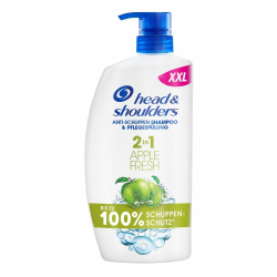 Head & Shoulders Anti-Schuppen Shampoo 2in1 Apple Fresh, 800ml Pumpspender. Bis zu 100% Schuppenschutz, Klinisch Getestet. Jeder Haar- und Kopfhauttyp. Tägliche Anwendung. Frischegefühl mit Apfelduft Angebot bei HelloDeals