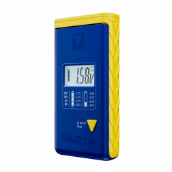 VARTA Batterietester LCD Digital für Batterien, Akkus und Knopfzellen, Testgerät für alle wichtigen Batteriegrößen (AA, AAA, C, D, 9V) inkl. 2X V13GA (LR44) Angebot bei HelloDeals