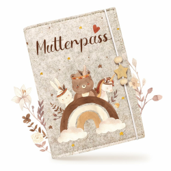 Mutterpasshülle aus Filz für Deutschen Mutterpass, Mutterpass-Schutzhülle zur Aufbewahrung von Impfpass usw,Süßes Geschenk für Schwangerinen und Zukunftige Mütter Sonne Angebot bei HelloDeals