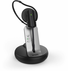 Snom A170 DECT-Headset (HD-Audioqualität, Rauschunterdrückung, 3 Tragevarianten, DECT mit großer Reichweite bis zu 50 m, Telefon und PC mit zwei Verbindungen), 00004387, Schwarz Angebot bei HelloDeals