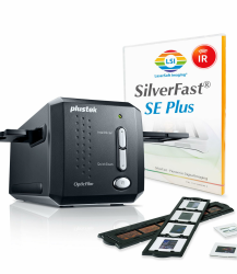 Plustek OpticFilm 8200i SE 35mm Dia/Negativ Filmscanner (7200 dpi, USB) inkl. SilverFast SE Angebot bei HelloDeals