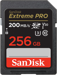 SanDisk Extreme PRO SDXC UHS-I Speicherkarte 256 GB (V30, Übertragungsgeschwindigkeit 200 MB/s, U3, 4K UHD Videos, SanDisk QuickFlow-Technologie, temperaturbeständig) Angebot bei HelloDeals
