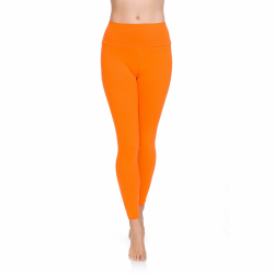 SOFTSAIL Leggings Damen Aus 95% Baumwolle High Waist Baumwoll Leggings Lang Für Frauen Freizeit Relax Bequeme Freizeit Hose Damen Hosen Sommer 40 Orange Angebot bei HelloDeals
