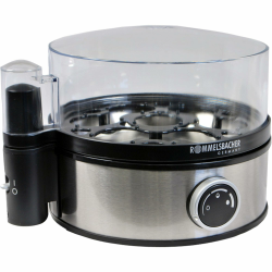 ROMMELSBACHER Eierkocher ER 400 - für 1-7 Eier, einstellbarer Härtegrad, elektronische Kochzeitüberwachung, Ein/Ausschalter, Signalton am Kochzeitende, Edelstahlgehäuse, 400 Watt Angebot bei HelloDeals