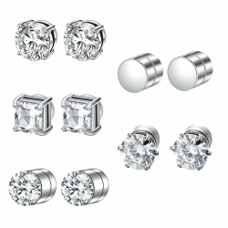 DMNQ 5 Paare Magnetohrringe Magnetische Ohrringe Herren Magnetic Earrings For Men Magnetische Ohrringe Damen Ohrringe Magnetisch Damen Ohrringe Magnet Ohrringe Herren Magnetische Ohrringe 6 Mm Angebot bei HelloDeals