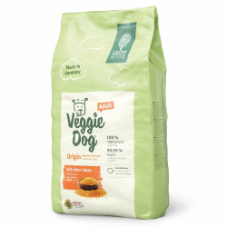 Green Petfood VeggieDog Origin (1 x 10 kg) | Adult | Premium Trockenfutter für ausgewachsene Hunde | 100% vegetarisch mit roter Linse | weizenfrei | nachhaltiges Hundefutter trocken | 1er Pack Angebot bei HelloDeals