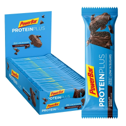 Powerbar - Protein Plus - Low Sugar - Chocolate-Brownie - 30x35g - Riegel mit nur 107 Kcal - Fitnessriegel mit Ballaststoffen Angebot bei HelloDeals