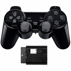 BLUELAKE performance Wireless Double Shock Game Controller kompatibel mit PS1/PS2/TV Box/Steam (schwarz) Angebot bei HelloDeals