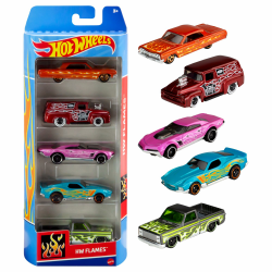 Hot Wheels Autos Set, 5er Pack, Verschiedene Modelle von Spielzeugautos, Maßstab 1:64, mit realistischen Details, Auto Spielzeug, Stile variieren, Spielzeug ab 3 Jahre, 01806 Angebot bei HelloDeals