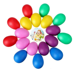 Norhogo 24 Stück 6 Farbe Eier Maracas Eier Shaker Set rasseleier Rhythmus aus Kunststoff, Ei Schütteleier für Kinder und Kleinkinder Spielgeräte, für Baby Osterpartygeschenke Angebot bei HelloDeals