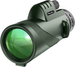Pankoo 40X60 Monokular Teleskop mit Smartphone Halter Stativ, 2024 Power Prisma Kompakte Monokulare Monokulare für Erwachsene HD Monokular Scope für Vogelbeobachtung Wandern Konzert Reisen Angebot bei HelloDeals