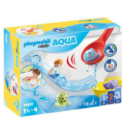 PLAYMOBIL 1.2.3 Aqua 70637 Fangspaß mit Meerestierchen, Badewannenspielzeug für Kleinkinder, Mit schwimmfähigen Fischen, Erstes Spielzeug für Kinder ab 1,5 bis 4 Jahre Angebot bei HelloDeals