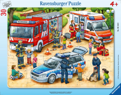 Ravensburger Kinderpuzzle - 06144 Spannende Berufe - Rahmenpuzzle für Kinder ab 4 Jahren, mit 30 Teilen Angebot bei HelloDeals