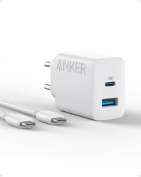 Anker 20W USB C Ladegerät, iPad Netzteil, USB-Schnellladenetzteil, iPad Ladegerät, Kompatibel mit iPhone 16/15/iPhone 15 Plus/iPhone 15 Pro/iPhone 15 Pro Max/iPad und mehr (mit 150cm USB-C Kabel) Angebot bei HelloDeals