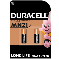 DURACELL MN21 Batterien (2 Stück) 12 V (A23 / 23A / V23GA / LRV08 / 8LR932) Angebot bei HelloDeals
