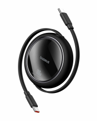 Baseus USB C Kabel, 100W PD 5A QC 4.0 Mini Einziehbar Schnellladekabel USB C auf USB C Kabel, 4-stufige Länge Voreingestellter USB C Ladekabel für iPhone 16 15 Samsung ipad Tragbar Leicht zu Verstauen Angebot bei HelloDeals