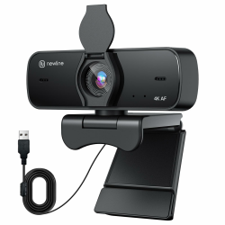 N newline Webcam 4k 30FPS PC Kamera mit 2 Mikrofon mit Sony Sensor, Aktualisiert Autofokus, Lichtkorrektur mit Webcam Abdeckung, USB Full HD Webcam für Mac Laptop Skype Streaming Homeoffice Gaming Angebot bei HelloDeals