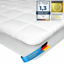 Feluna Mikrofaser Matratzen-Topper gepolsterter Matratzen-Auflage - Matratzenschoner Unterbett Microfaser-Polyester-Schoner mit Soft-Touch; 90 x 200 cm Angebot bei HelloDeals