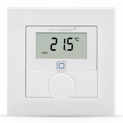 Homematic IP Smart Home Wandthermostat mit Luftfeuchtigkeitssensor, digitales Thermostat Heizkörper/Fußbodenheizung mit App, Alexa, Google Assistant, Temperaturmessung, Energie sparen, 156669A0, Weiß Angebot bei HelloDeals