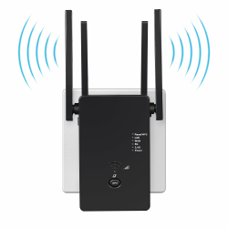 WLAN Repeater WLAN Verstärker 1200 Mbit/s,WiFi Repeater Dual-Band WiFi Booster Internet Verstärker mit Externen 4 Antenne Internet Booster Mit LAN/WAN Port,Kompatibel Allen WLAN Geräten Angebot bei HelloDeals