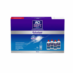 Aosept Plus mit Hydraglyde Pflegemittel, Systempack, 4 x 360 ml Angebot bei HelloDeals