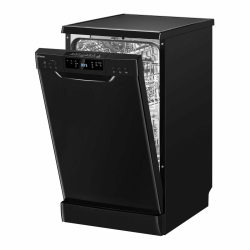 Bomann® Geschirrspüler 45 cm | 10 Maßgedecke | Spülmaschine 45 cm Stand o. Unterbau | 7 Programme & 2 Sprühebenen | Dishwasher mit Startvorwahl | Geschirrspüler 45 cm unterbaufähig GSP 7418 schwarz Angebot bei HelloDeals