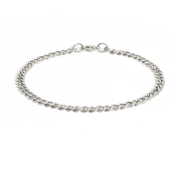 Made by Nami Edelstahl Armband mit Karabiner Verschluss - Hochwertiges Glieder-Armband - Dezente Armkette Herren - versch. Größen & rostfrei - Geschenk Geburtstag Männer Silber 18 cm Angebot bei HelloDeals