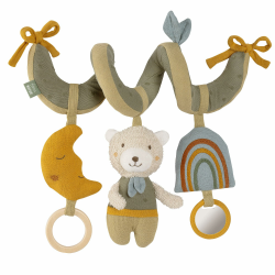 Fehn Activity Spirale Bär fehnNATUR - Kinderwagen Spielzeug zum Fühlen und Greifen - Babyspielzeug für Bett, Laufstall, Babyschale & Autositz - Motorikspielzeug für Babys und Kleinkinder ab 0+ Monaten Angebot bei HelloDeals