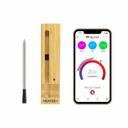 MEATER Plus | Das Kabellose, Smarte Fleischthermometer mit 50m Reichweite Für Ofen, Grill, Pfanne und Rotisserie Perfekter Fleischgenuss via App in Deutscher Sprache Angebot bei HelloDeals