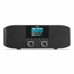 Hama WLAN Internetradio und DAB Radio DAB Plus Radio mit Bluetooth Küchenradio Internet Radio DAB+ Digitalradio Stereo Radio Bluetooth, Wecker, Aux 3,5mm, FM Radio schwarz Angebot bei HelloDeals