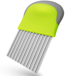 Villkin Wellenschneider für Gemüse und Obst - Riffelmesser aus Edelstahl für die schönsten Schnittmuster - Spülmaschinenfest Angebot bei HelloDeals